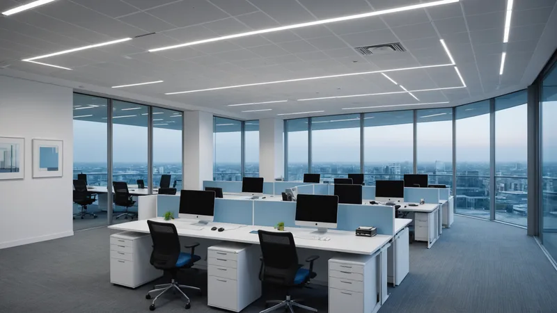 Office building Monday morning energy waste